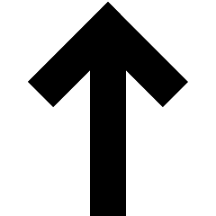 Line Arrow Up 1 Icon from Sharp Solid Set