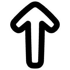 Line Arrow Up 1 Icon from Plump Remix Set