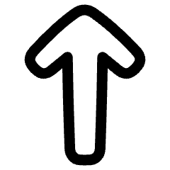 Line Arrow Up 1 Icon from Plump Line Set