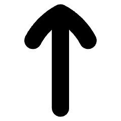 Line Arrow Up 1 Icon from Flex Solid Set