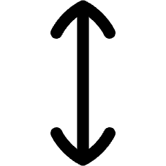 Line Arrow Vertical Icon from Flex Line Set