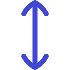 Line Arrow Vertical Icon from Flex Duo Set