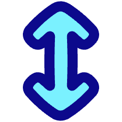 Line Arrow Vertical Icon from Plump Pop Set