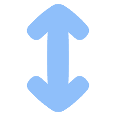 Line Arrow Vertical Icon from Plump Flat Set