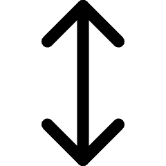 Line Arrow Vertical Icon from Core Line Set