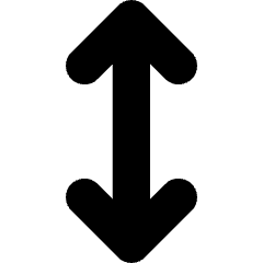 Line Arrow Vertical Icon from Core Solid Set