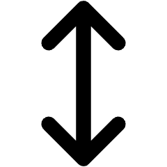 Line Arrow Vertical Icon from Core Remix Set