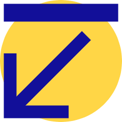 Line Line Arrow Diagonal Bottom Left Icon from Sharp Pop Set