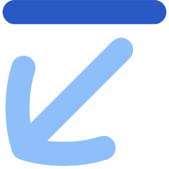 Line Line Arrow Diagonal Bottom Left Icon from Flex Flat Set