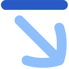 Line Line Arrow Diagonal Bottom Right Icon from Flex Flat Set