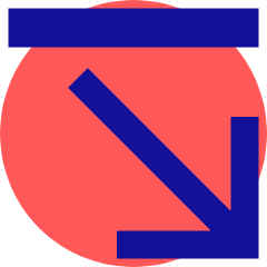 Line Line Arrow Diagonal Bottom Right Icon from Sharp Pop Set