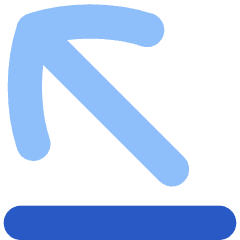Line Line Arrow Diagonal Top Left Icon from Flex Flat Set