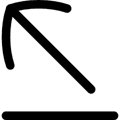 Line Line Arrow Diagonal Top Left Icon from Flex Line Set
