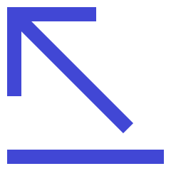 Line Line Arrow Diagonal Top Left Icon from Sharp Duo Set