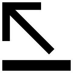 Line Line Arrow Diagonal Top Left Icon from Sharp Remix Set