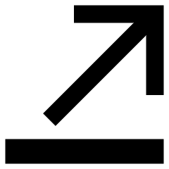 Line Line Arrow Diagonal Top Right Icon from Sharp Remix Set