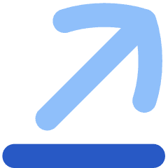 Line Line Arrow Diagonal Top Right Icon from Flex Flat Set