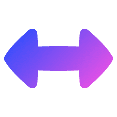 Arrow Horizontal Icon from Plump Gradient Set