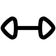 Arrow Horizontal Icon from Flex Line Set