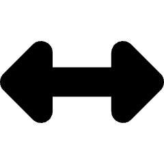 Arrow Horizontal Icon from Core Solid Set