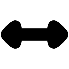 Arrow Horizontal Icon from Flex Solid Set