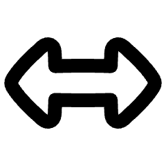 Arrow Horizontal Icon from Plump Remix Set