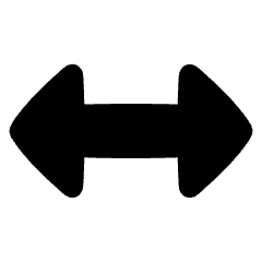 Arrow Horizontal Icon from Plump Solid Set