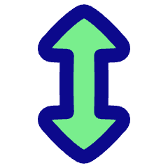 Arrow Vertical Icon from Plump Pop Set