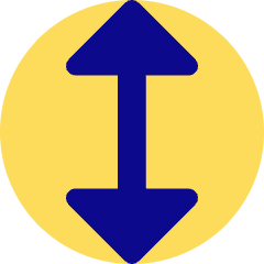 Arrow Vertical Icon from Core Pop Set