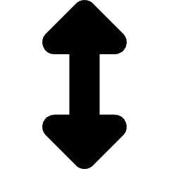 Arrow Vertical Icon from Core Solid Set