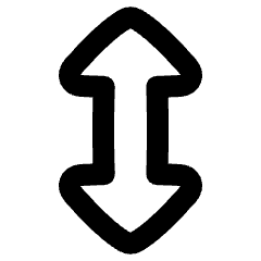 Arrow Vertical Icon from Plump Remix Set