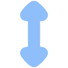 Arrow Vertical Icon from Flex Flat Set