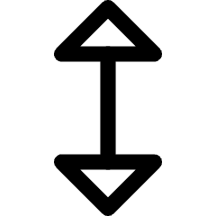 Arrow Vertical Icon from Core Line Set