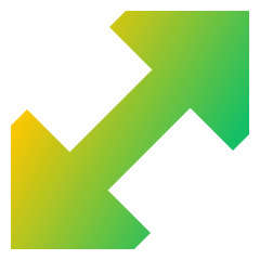 Diagonal Triangle Arrow 1 Icon from Sharp Gradient Set