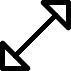 Diagonal Triangle Arrow 1 Icon from Core Line Set