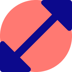Diagonal Triangle Arrow 1 Icon from Core Pop Set