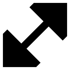 Diagonal Triangle Arrow 1 Icon from Sharp Remix Set