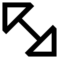 Diagonal Triangle Arrow 2 Icon from Sharp Line Set