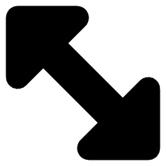Diagonal Triangle Arrow 2 Icon from Core Solid Set