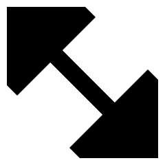 Diagonal Triangle Arrow 2 Icon from Sharp Remix Set