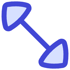 Diagonal Triangle Arrow 2 Icon from Flex Duo Set