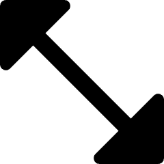 Diagonal Triangle Arrow 2 Icon from Core Remix Set