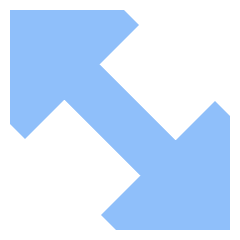 Diagonal Triangle Arrow 2 Icon from Sharp Flat Set