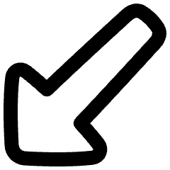 Diagonal Triangle Arrow Bottom Left Icon from Plump Remix Set