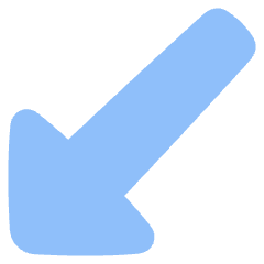 Diagonal Triangle Arrow Bottom Left Icon from Plump Flat Set