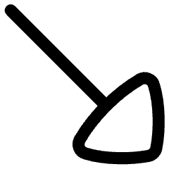 Diagonal Triangle Arrow Bottom Right Icon from Flex Line Set