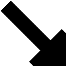 Diagonal Triangle Arrow Bottom Right Icon from Sharp Solid Set