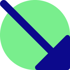 Diagonal Triangle Arrow Bottom Right Icon from Core Pop Set