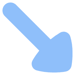 Diagonal Triangle Arrow Bottom Right Icon from Flex Flat Set
