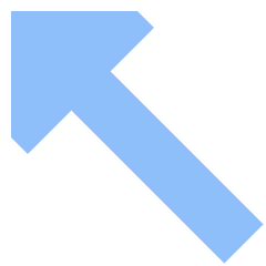 Diagonal Triangle Arrow Upper Left Icon from Sharp Flat Set